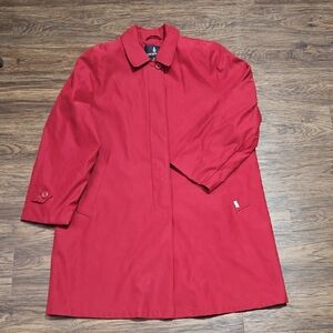 *Wintergear BOGO* London Fog Red Women's Classic Trench Coat, Size XL